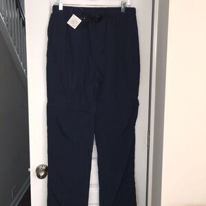 Blue Nylon Travelsmith 2 in 1 convertible pants S